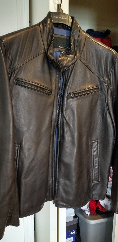 Wilson leather biker jacket